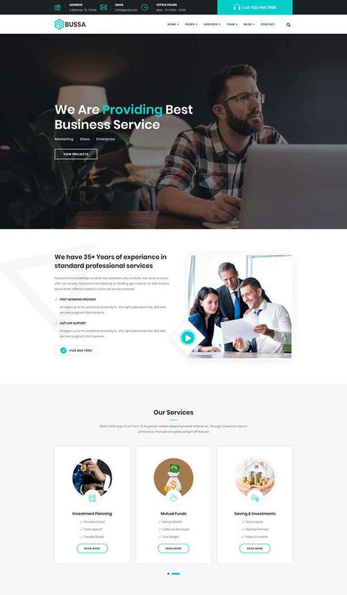 商務(wù)企業(yè)咨詢網(wǎng)站模板